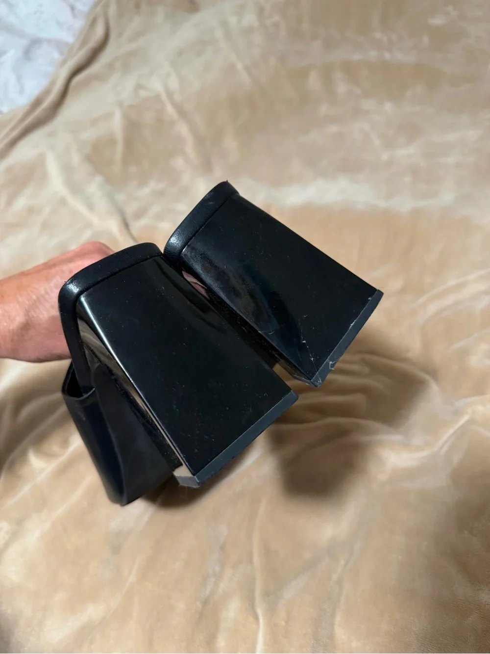 Abound Black Leather Block Heel Mule Women’s Size 8